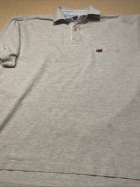 Bugle Boy Light Gray Polo with Small Chest Patch